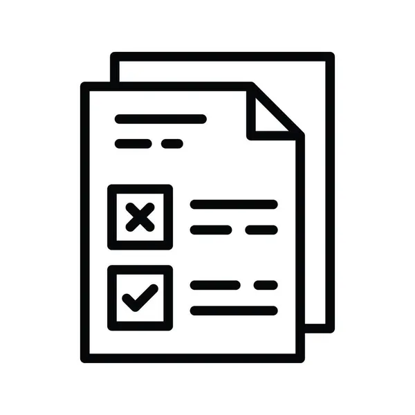 Λίστα Επιθυμιών Εικονίδιο Περίγραμμα Διάνυσμα Σχεδιασμός Εικονογράφηση Σύμβολο Διαχείρισης Προϊόντων — Διανυσματικό Αρχείο
