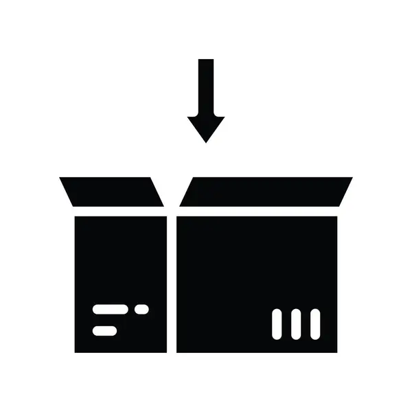 Иллюстрация Векторной Упаковки Icon Design Символ Управления Продуктом Белом Фоне — стоковый вектор