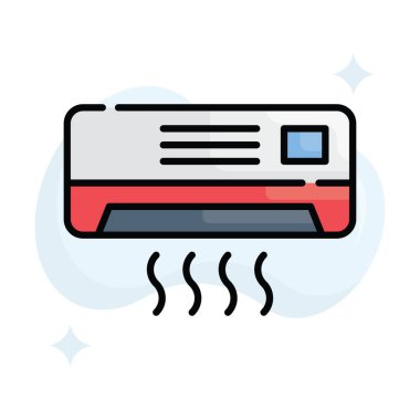 Klima vektörü arkaplan simgesi çizimi ile dolduruldu.