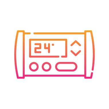 Panel vektörü Gradyan simgesi tasarımı illüstrasyonu.