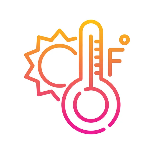 Fahrenheit Διάνυσμα Βαθμιδωτή Εικόνα Σχεδιασμός Εικονογράφηση — Διανυσματικό Αρχείο