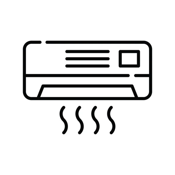 Klimaanlage Vektor Umriss Symbol Design Illustration — Stockvektor