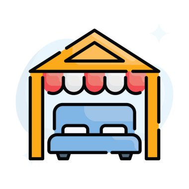 Arka plan simge biçimi illüstrasyonuyla doldurulmuş Uyutucu Pad vektörü. EPS 10 dosyası