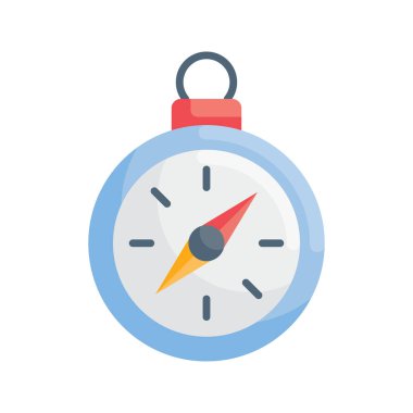 pusula vektörü Düz simge biçimi illüstrasyonu. EPS 10 dosyası