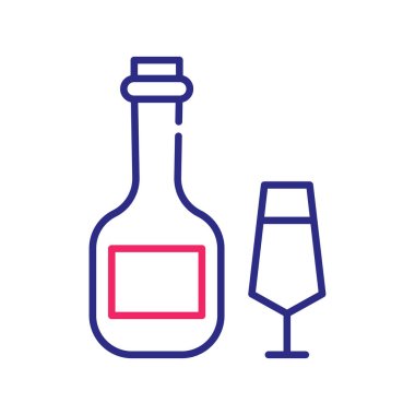 İndirimli saat vektörü İki renkli çizgi simgesi çizimi. EPS 10 Dosyası