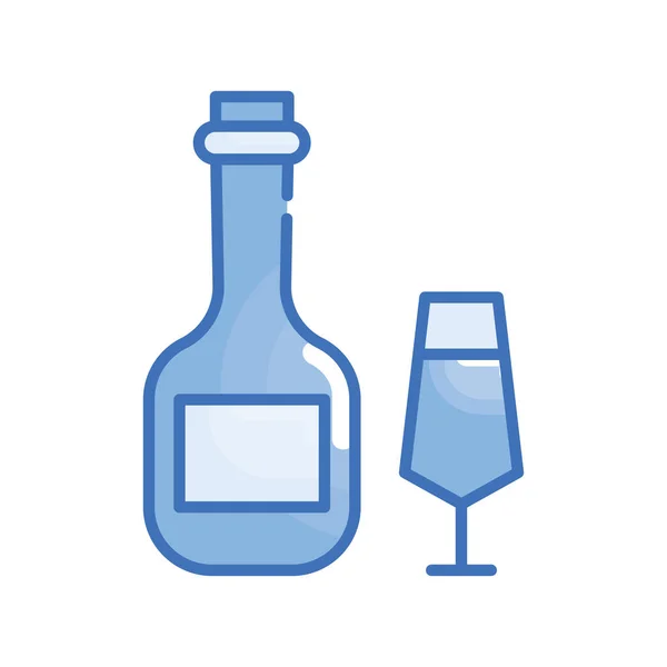Happy Hour Vector Blue Series Icon Style Illustration Soubor Eps — Stockový vektor