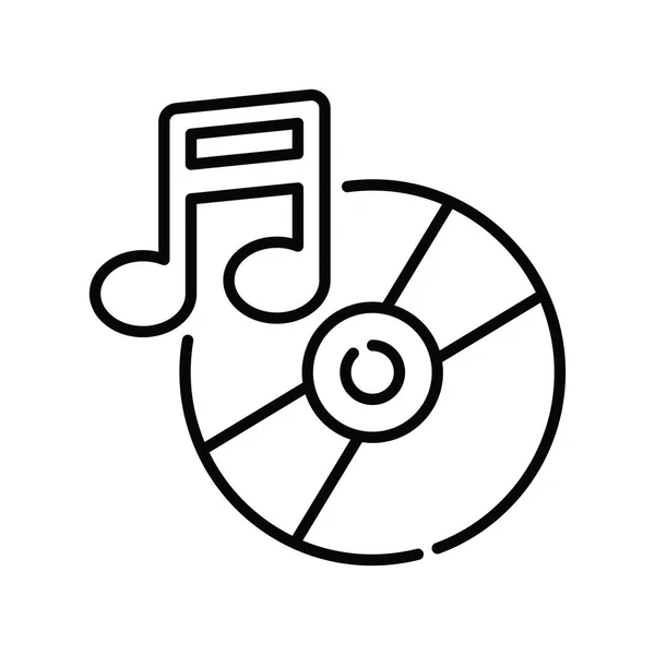 Illustrazione Dello Stile Icona Del Profilo Vettoriale Musicale File Eps — Vettoriale Stock