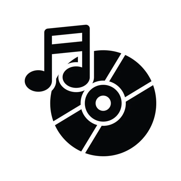 Vecteur Musique Illustration Style Icône Solide Fichier Eps — Image vectorielle