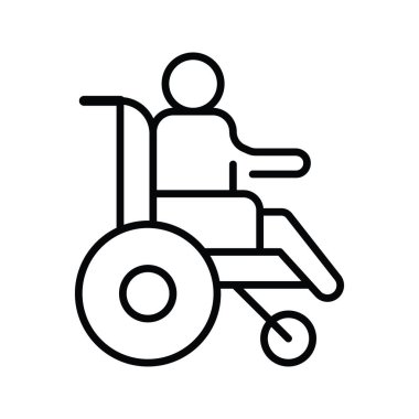 Etkisiz Vektör ana hatları Simge tasarım illüstrasyonu. Beyaz arkaplandaki EPS 10 Dosyası