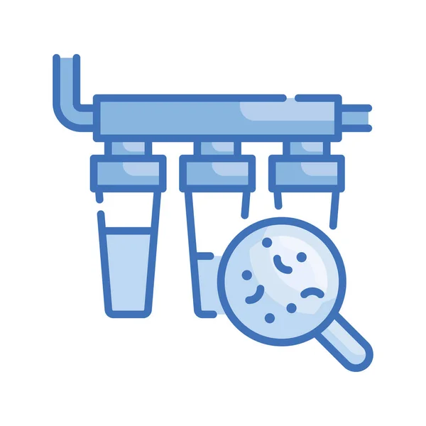 Вектор Очищення Води Ілюстрація Стилі Піктограм Серії Blue Файл Eps — стоковий вектор