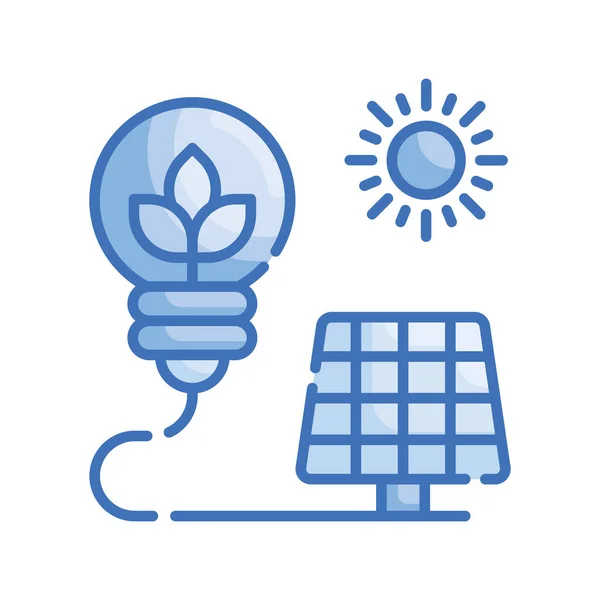 Green Energy Vector Blue Series Icon Style Illustration Eps File — Stock Vector