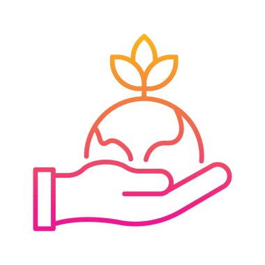 Çevre vektörü Gradyan simgesi çizimi. EPS 10 dosyası