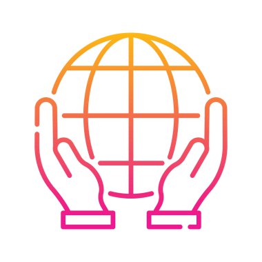 Planet vektör Gradyan simge gösterimini kaydet. EPS 10 dosyası