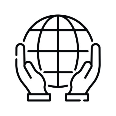 Planet vektör ana hatlarını simge biçiminde kaydet. EPS 10 dosyası