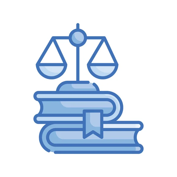 Wirtschaftsrecht Vektor Blaue Ikone Illustration Eps Datei — Stockvektor