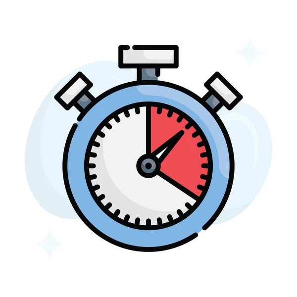 Stopwatch Vector Filled Outline Icon Style Illustration Eps File — Stock Vector