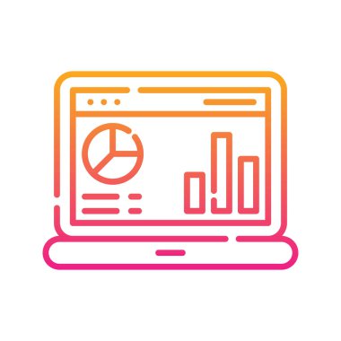 iş web sitesi Gradyan simge biçimi illüstrasyonu. EPS 10 Dosyası