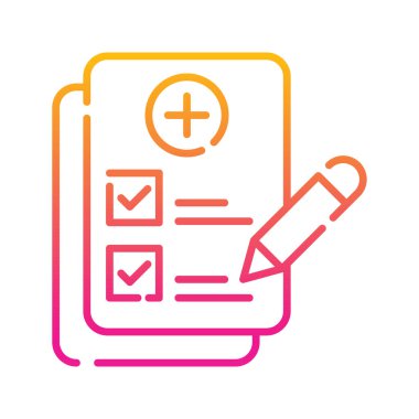 öge listesi vektör Gradyan simgesi çizimi. EPS 10 Dosyası