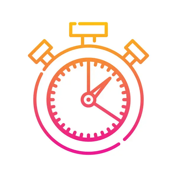 Stopwatch Vector Gradient Icon Style Illustration Eps File — Stock Vector