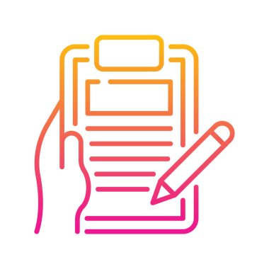 Tez vektörü Gradyan simgesi çizimi. EPS 10 dosyası