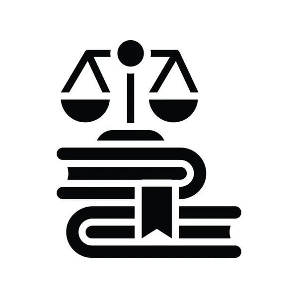 Επιχειρηματικό Δίκαιο Διάνυσμα Στερεό Εικονίδιο Στυλ Απεικόνισης Αρχείο Eps — Διανυσματικό Αρχείο