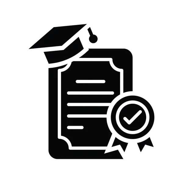 Bachelors Vector Solid Icon Style Illustration Eps File — Stock Vector