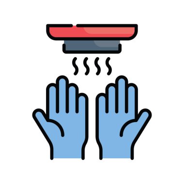 Kuru eller taslak simge biçimi illüstrasyonu doldurulmuş vektör. EPS 10 dosyası