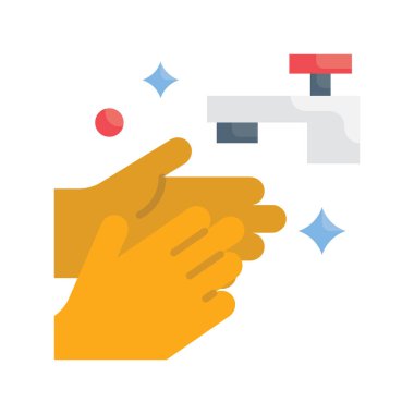 El hijyen vektörü düz simge stili illüstrasyon. EPS 10 dosyası