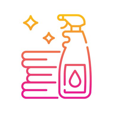 Dezenfeksiyon vektörü Gradyan simgesi çizimi. EPS 10 dosyası