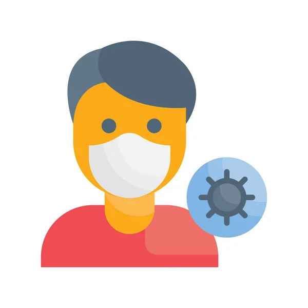 Respirator Mask Vector Flat Icon Style Illustration Eps File — Stock Vector