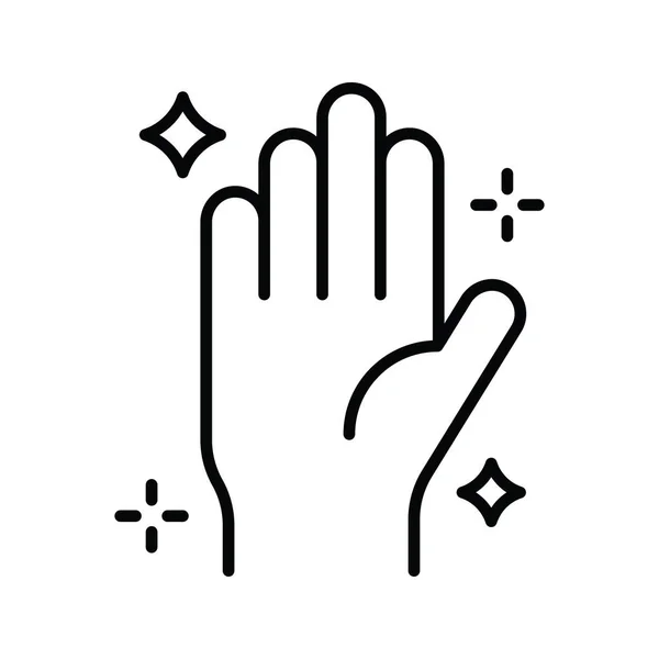 Χέρι Πλύση Διάνυσμα Περίγραμμα Εικονίδιο Στυλ Απεικόνισης Αρχείο Eps — Διανυσματικό Αρχείο