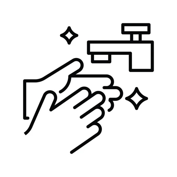 Χέρι Υγιεινής Διάνυσμα Περίγραμμα Εικόνα Στυλ Εικόνα Αρχείο Eps — Διανυσματικό Αρχείο