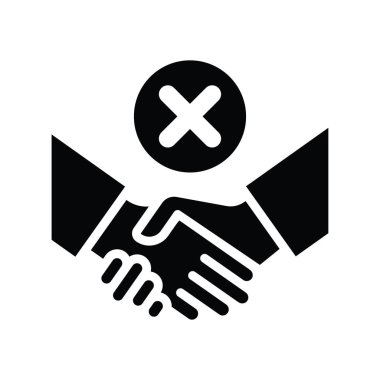 Mesafe vektörü katı simge biçimi illüstrasyonunu koru. EPS 10 dosyası