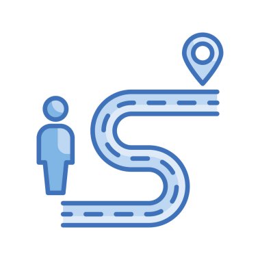 Hedef vektör Mavi serisi simge biçimi illüstrasyonu. Eps 10 dosyası