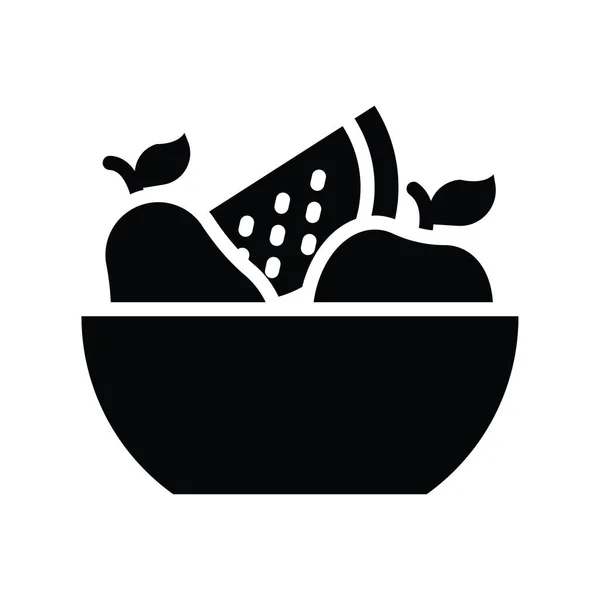 Igiene Alimentare Vettore Solido Icona Stile Illustrazione File Eps — Vettoriale Stock