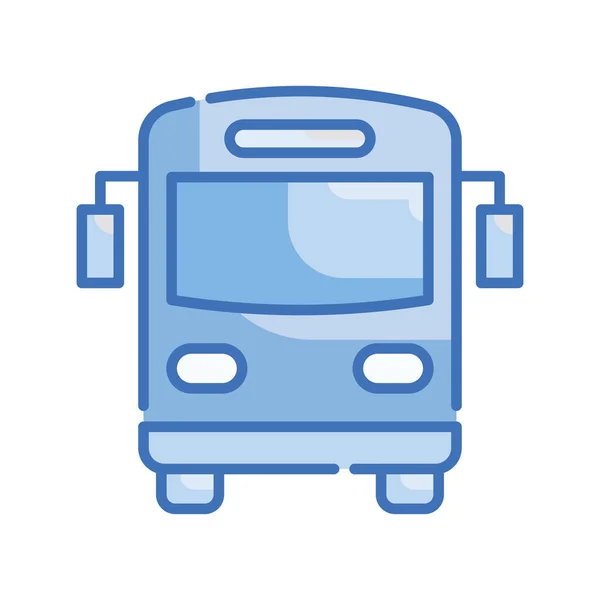Bus Vector Blauw Serie Pictogram Stijl Illustratie Eps Bestand — Stockvector