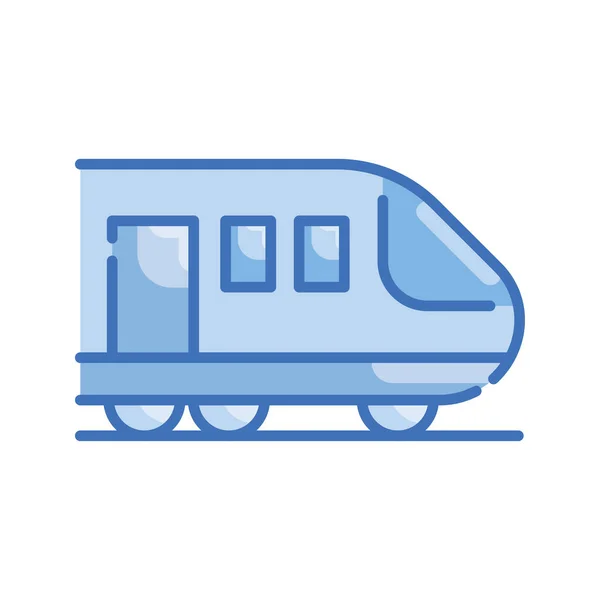 Tren Vector Serie Azul Icono Estilo Ilustración Archivo Eps — Archivo Imágenes Vectoriales