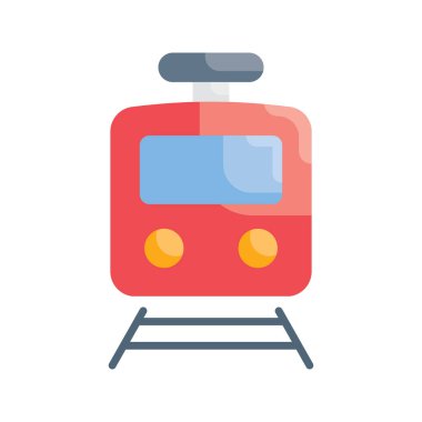 Metro vektörü Düz simge biçimi illüstrasyonu. Eps 10 dosyası