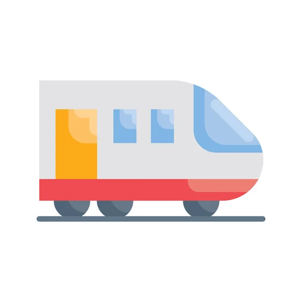 Поїзд Вектор Плоска Ілюстрація Стилю Піктограм Файл Eps — стоковий вектор