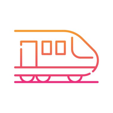 Tren vektörü Gradyan simgesi çizimi. Eps 10 dosyası