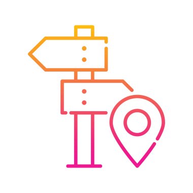 Hedef vektör Gradyan simgesi çizimi. Eps 10 dosyası