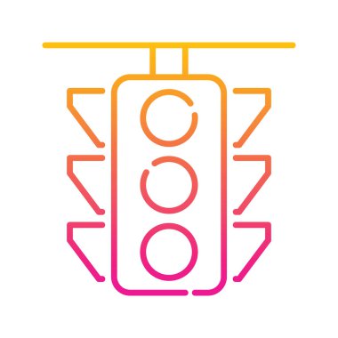 Trafik Işığı Vektör Gradyan simgesi çizimi. Eps 10 dosyası