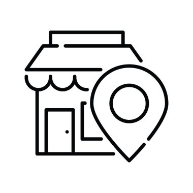 Vektör ana hatları simge biçimi illüstrasyonunu sakla. Eps 10 dosyası