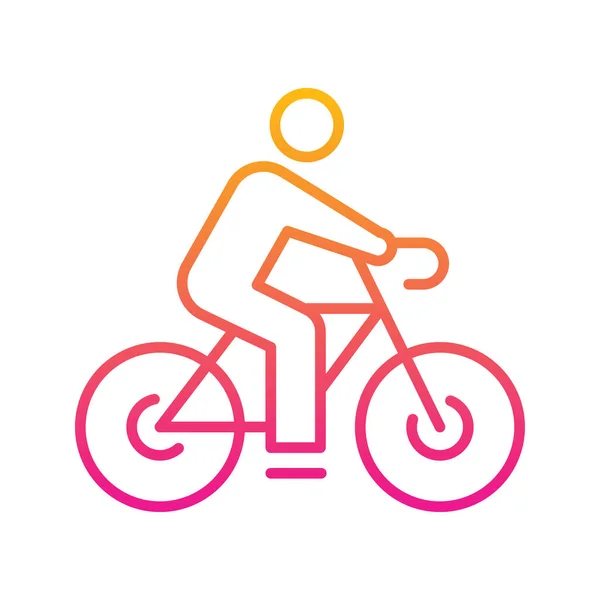 Illustration Zum Fahrrad Vektor Gradienten Symbol Eps Datei — Stockvektor