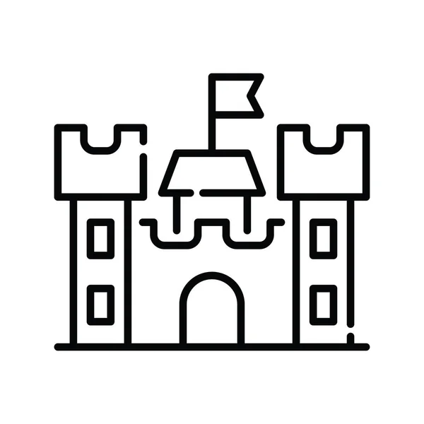 Κάστρο Διάνυσμα Περίγραμμα Εικονογράφηση Στυλ Εικόνας Αρχείο Eps — Διανυσματικό Αρχείο