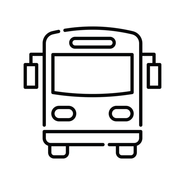 Bus Vector Overzicht Pictogram Stijl Illustratie Eps Bestand — Stockvector