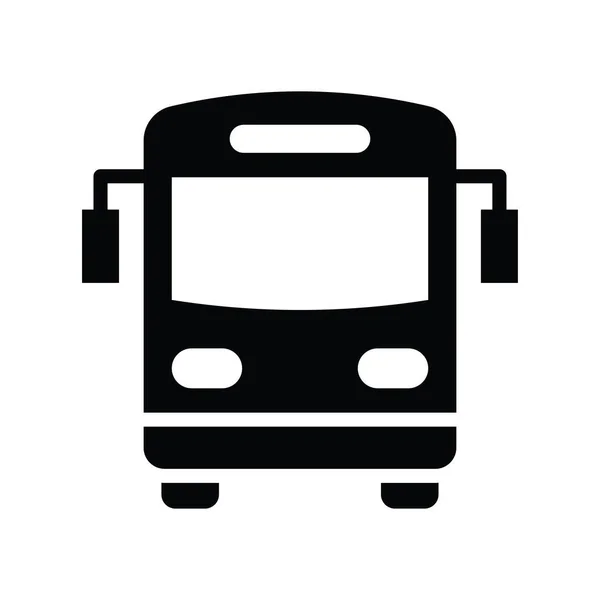 Bus Vector Solide Pictogram Stijl Illustratie Eps Bestand — Stockvector