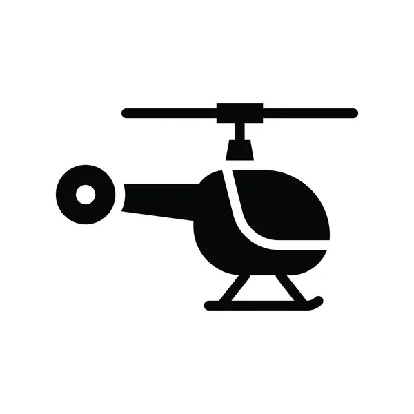 Helikopter Vektor Fast Ikon Stil Illustration Eps Fil — Stock vektor