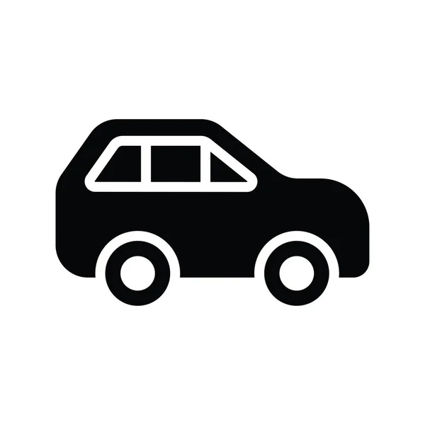 Ilustración Estilo Icono Sólido Vector Coche Archivo Eps — Vector de stock