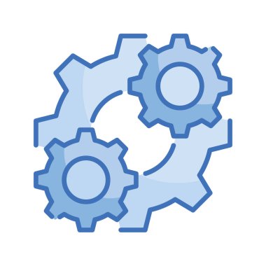 Konsolidasyon vektörü Blue serisi simge biçimi illüstrasyonu. EPS 10 dosyası